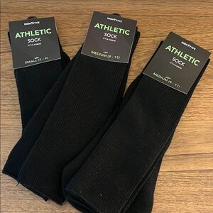 Soccer Socks Bundle 3 pair of black Sm/Med